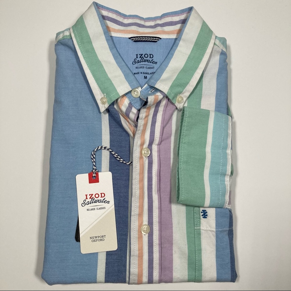 Izod Saltwater Relaxed Classics Button Down Shirt